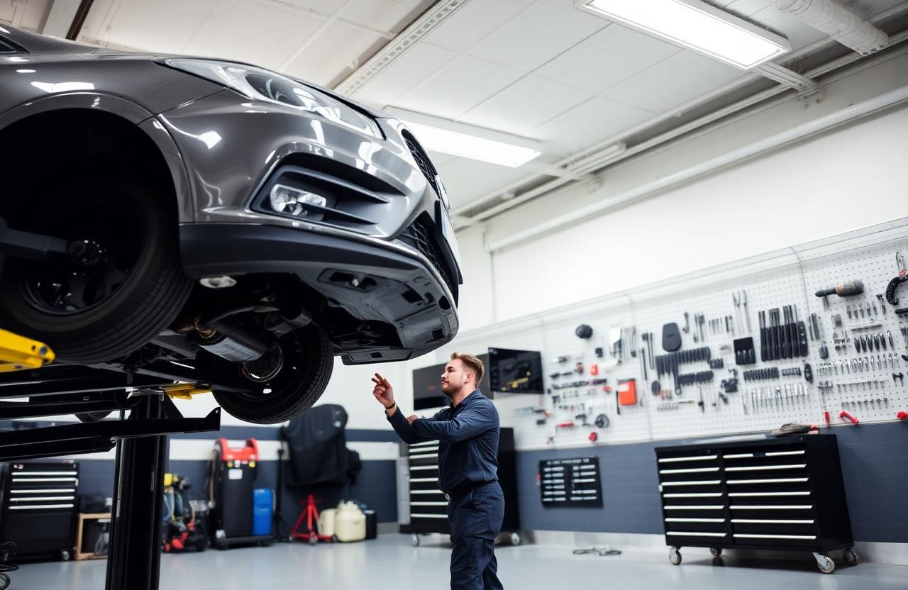 Byrider service department bay where Ohio customers' vehicles are inspected and repaired